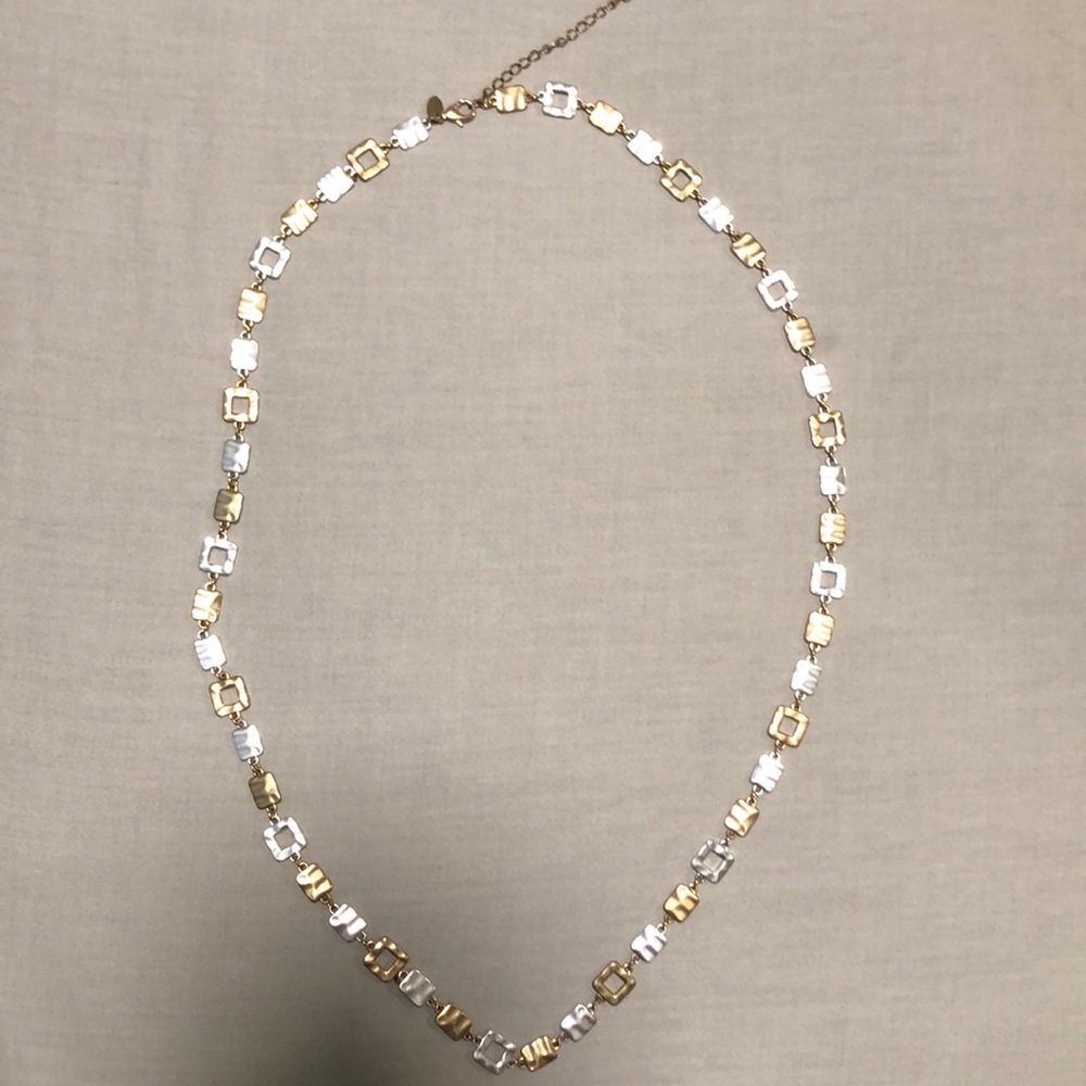 Lia Sophia two toned gold and silver necklace